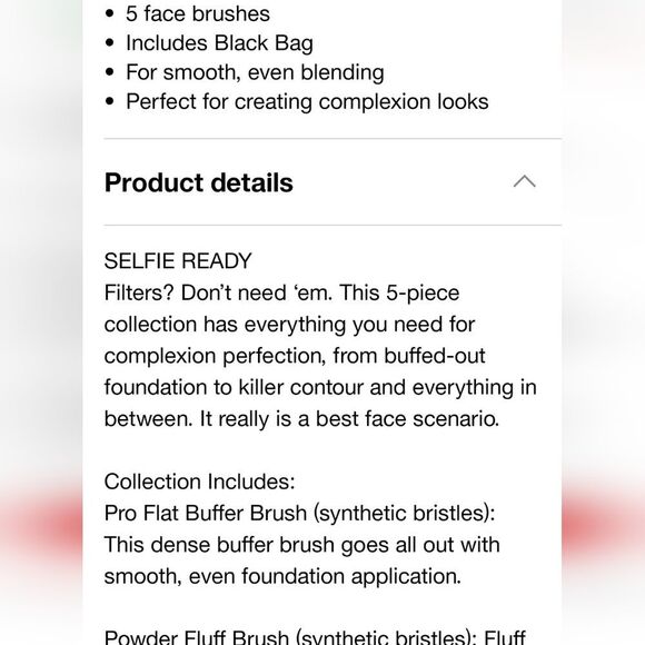 Morphe Face The Beat 5-PC Brush Collection & Bag - Picture 9 of 11